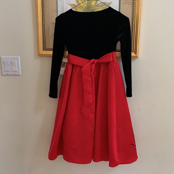 Rare Editions christmas red dress size 8 new - Picture 6 of 6